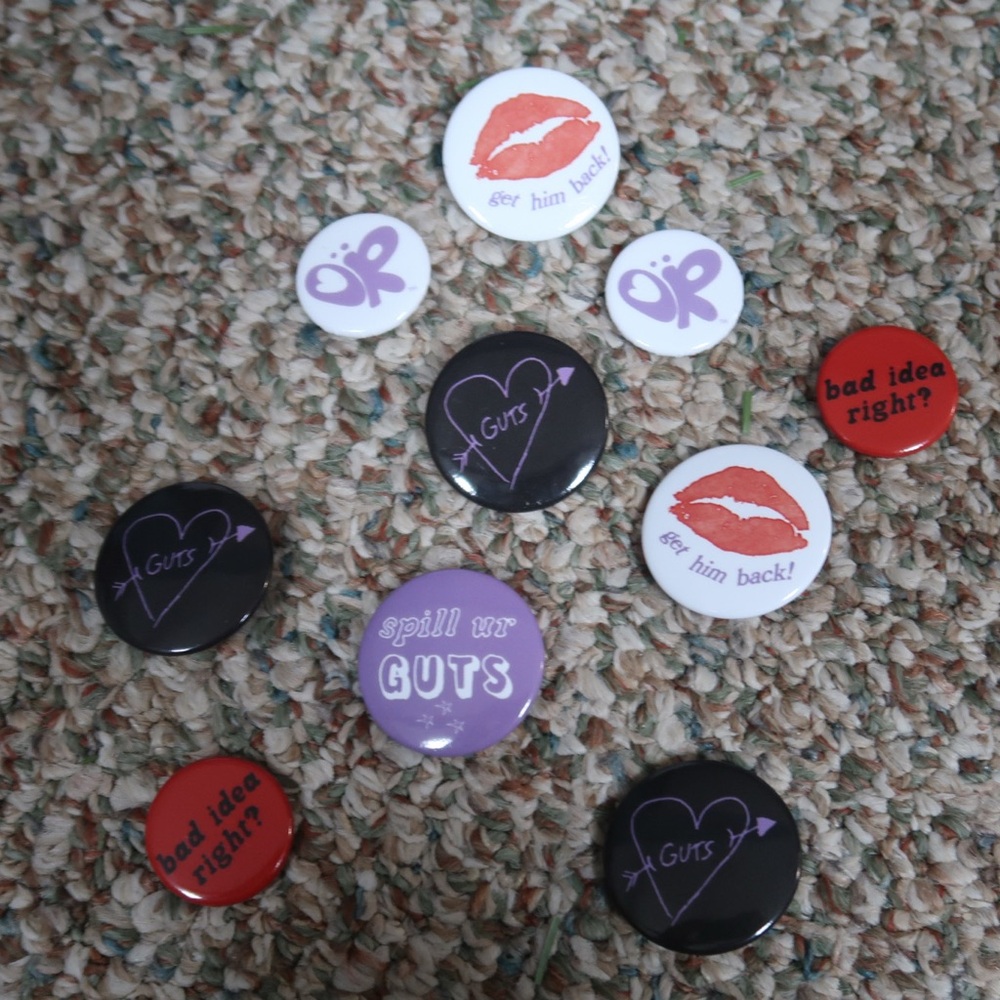 Original pins from Guts gallery in NYC!
#olivia rodrigo